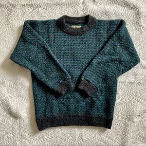 Vintage L.L. BEAN Wool Sweater Made in Norway M